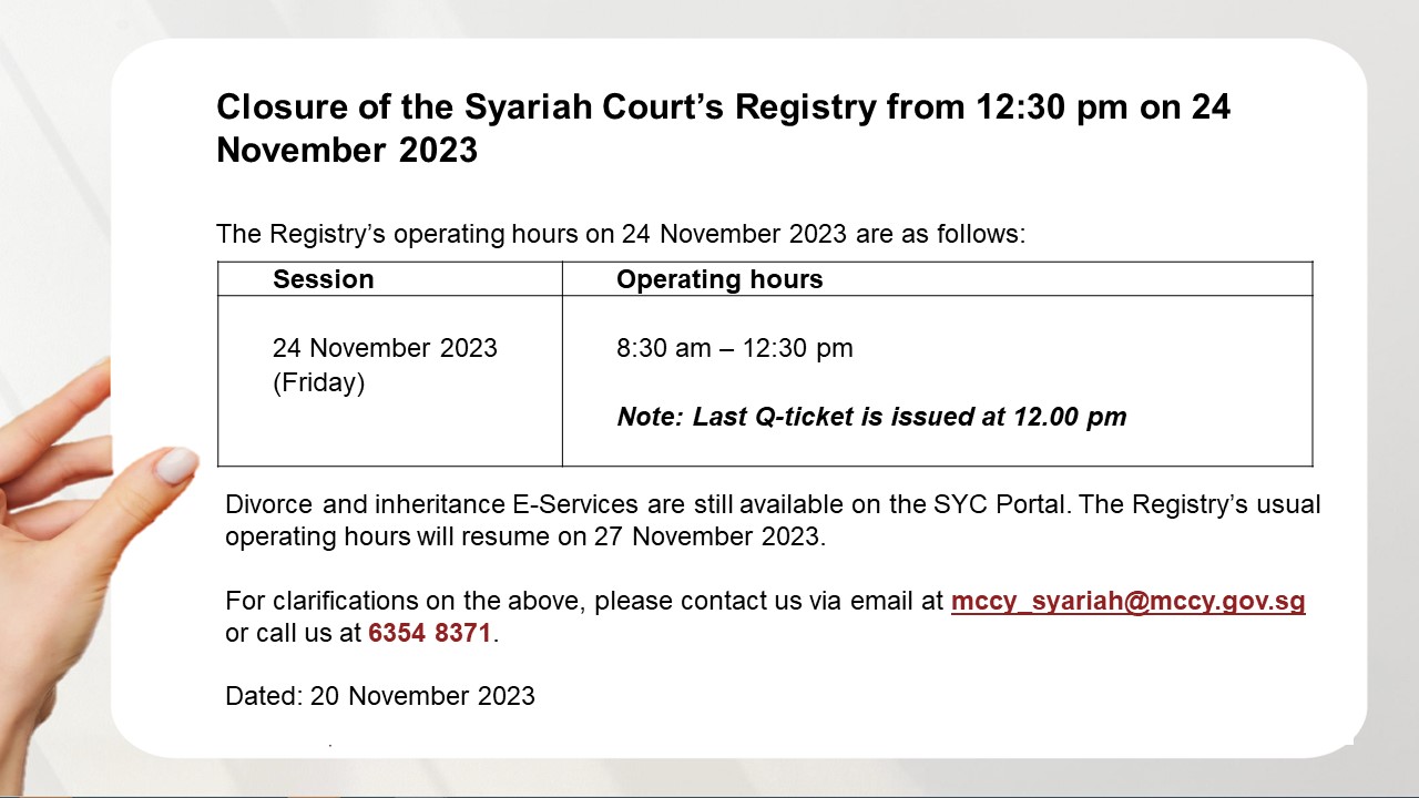 24th November 2023 closure image
